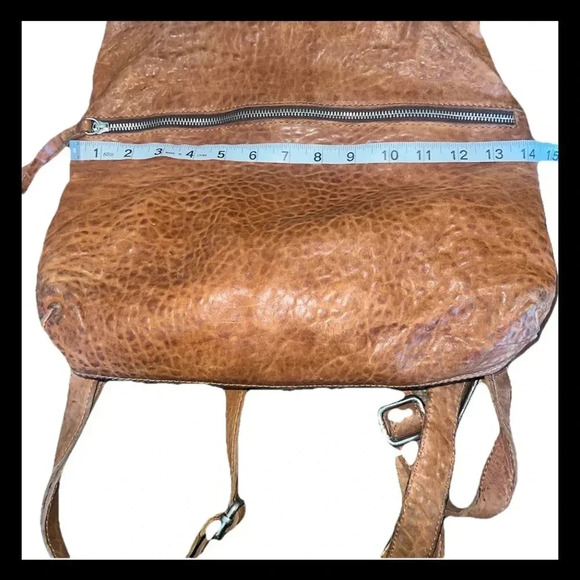 Brown Leather Women's Backpack - Picture 6 of 9